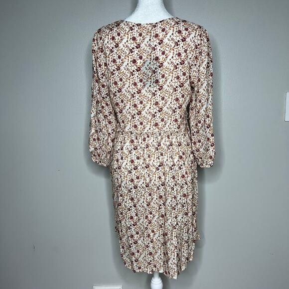 NWT Jane and Delancey Dress Size Small Long Sleeve V-Neck Boho Cottage Prairie - Picture 7 of 11